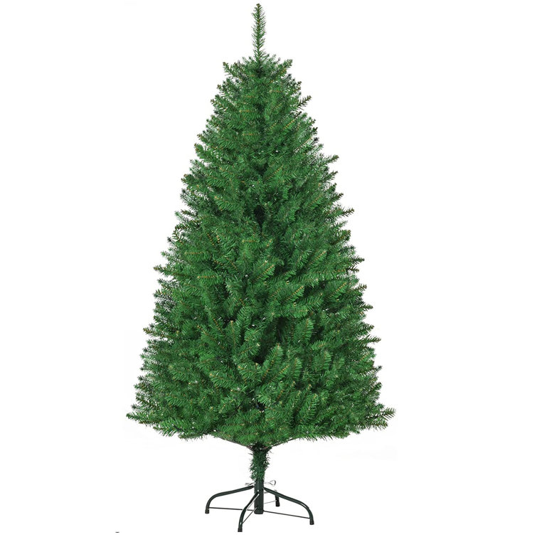 The Seasonal Aisle 5' H Green Pine Cashmere Christmas Tree with 150 LED